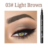 Make-up 12-Farben-Eyeliner, flüssig, wasserdicht, einfach zu tragen, Make-up, mattierter Eyeliner, Blau, Rot, Grün, Weiß, Gold, Brauner Eyeliner - flohmarkt-deutschland.shop
