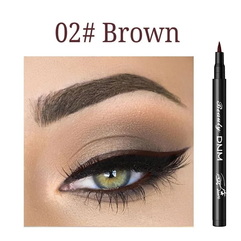 Make-up 12-Farben-Eyeliner, flüssig, wasserdicht, einfach zu tragen, Make-up, mattierter Eyeliner, Blau, Rot, Grün, Weiß, Gold, Brauner Eyeliner - flohmarkt-deutschland.shop