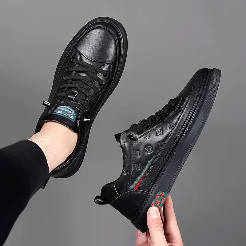 Mann Turnschuhe 2024 lente heren lifts choenen heren loafers mit zacht lederen mocassins hoogte verhoogd 5cm groter schoenen - flohmarkt-deutschland.shop