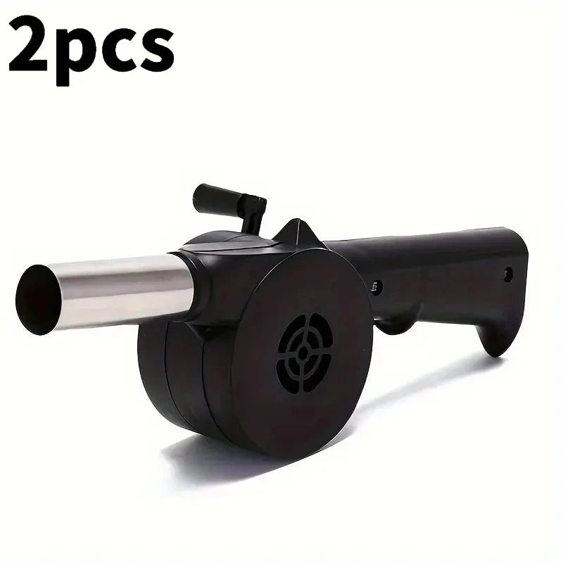 Manual Barbecue Fan Outdoor BBQ Fan Portable Hand Crank Air Blower for Camping Picnic Barbecue Tools - flohmarkt-deutschland.shop