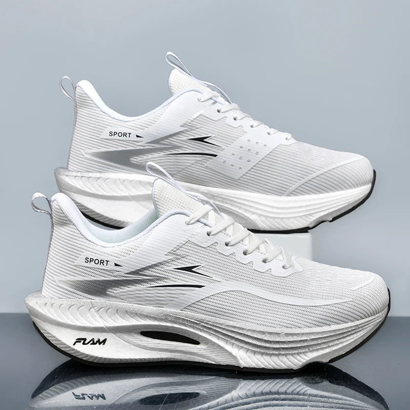 Marathon Men Sports Running Shoes Carbon Board Air Cushion Breathable Lightweight Women's Comfortable Athletic Nonskid Sneakers - flohmarkt-deutschland.shop