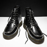 Martin Trendy Tooling Boots Hochschaftstiefel - Premium Kuhhautleder Für Langlebigkeit Und Vintage Charme - flohmarkt-deutschland.shop