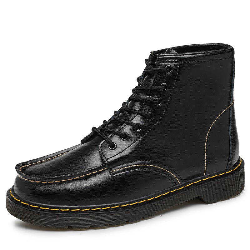 Martin Trendy Tooling Boots Hochschaftstiefel - Premium Kuhhautleder Für Langlebigkeit Und Vintage Charme - flohmarkt-deutschland.shop