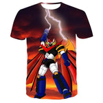 Mazinger Z 3D Print T-Shirts Anime Robot Streetwear Men Women Fashion Oversized Short Sleeve T Shirt Kids Tees Tops Man Clothing - flohmarkt-deutschland.shop