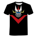 Mazinger Z 3D Print T-Shirts Anime Robot Streetwear Men Women Fashion Oversized Short Sleeve T Shirt Kids Tees Tops Man Clothing - flohmarkt-deutschland.shop