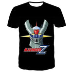 Mazinger Z 3D Print T-Shirts Anime Robot Streetwear Men Women Fashion Oversized Short Sleeve T Shirt Kids Tees Tops Man Clothing - flohmarkt-deutschland.shop