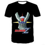 Mazinger Z 3D Print T-Shirts Anime Robot Streetwear Men Women Fashion Oversized Short Sleeve T Shirt Kids Tees Tops Man Clothing - flohmarkt-deutschland.shop