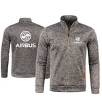 Men 2Pcs Sets Hoodies Pants Sweatshirts Half Zipper Soft Fleece Turtleneck Sweater AIRBUS AVIATION Flight Airbusfan A320 - flohmarkt-deutschland.shop