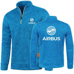 Men 2Pcs Sets Hoodies Pants Sweatshirts Half Zipper Soft Fleece Turtleneck Sweater AIRBUS AVIATION Flight Airbusfan A320 - flohmarkt-deutschland.shop