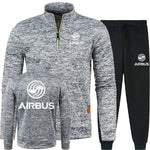 Men 2Pcs Sets Hoodies Pants Sweatshirts Half Zipper Soft Fleece Turtleneck Sweater AIRBUS AVIATION Flight Airbusfan A320 - flohmarkt-deutschland.shop