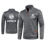 Men 2Pcs Sets Hoodies Pants Sweatshirts Half Zipper Soft Fleece Turtleneck Sweater AIRBUS AVIATION Flight Airbusfan A320 - flohmarkt-deutschland.shop