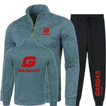 Men 2Pcs Sets Hoodies Pants Sweatshirts Half Zipper Soft Fleece Turtleneck Sweater GASGAS Factory Racing Team Mens Pullover - flohmarkt-deutschland.shop