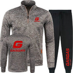 Men 2Pcs Sets Hoodies Pants Sweatshirts Half Zipper Soft Fleece Turtleneck Sweater GASGAS Factory Racing Team Mens Pullover - flohmarkt-deutschland.shop
