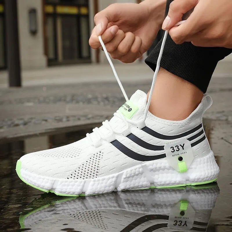Men Casual Sport Shoes Breathable Lightweight Sneakers Outdoor Mesh Black Running Shoes Athletic Jogging Tenis Walking Shoes - flohmarkt-deutschland.shop
