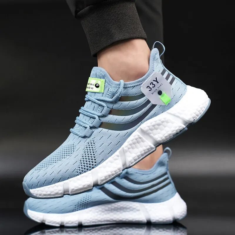 Men Casual Sport Shoes Breathable Lightweight Sneakers Outdoor Mesh Black Running Shoes Athletic Jogging Tenis Walking Shoes - flohmarkt-deutschland.shop