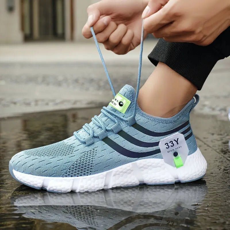 Men Casual Sport Shoes Breathable Lightweight Sneakers Outdoor Mesh Black Running Shoes Athletic Jogging Tenis Walking Shoes - flohmarkt-deutschland.shop