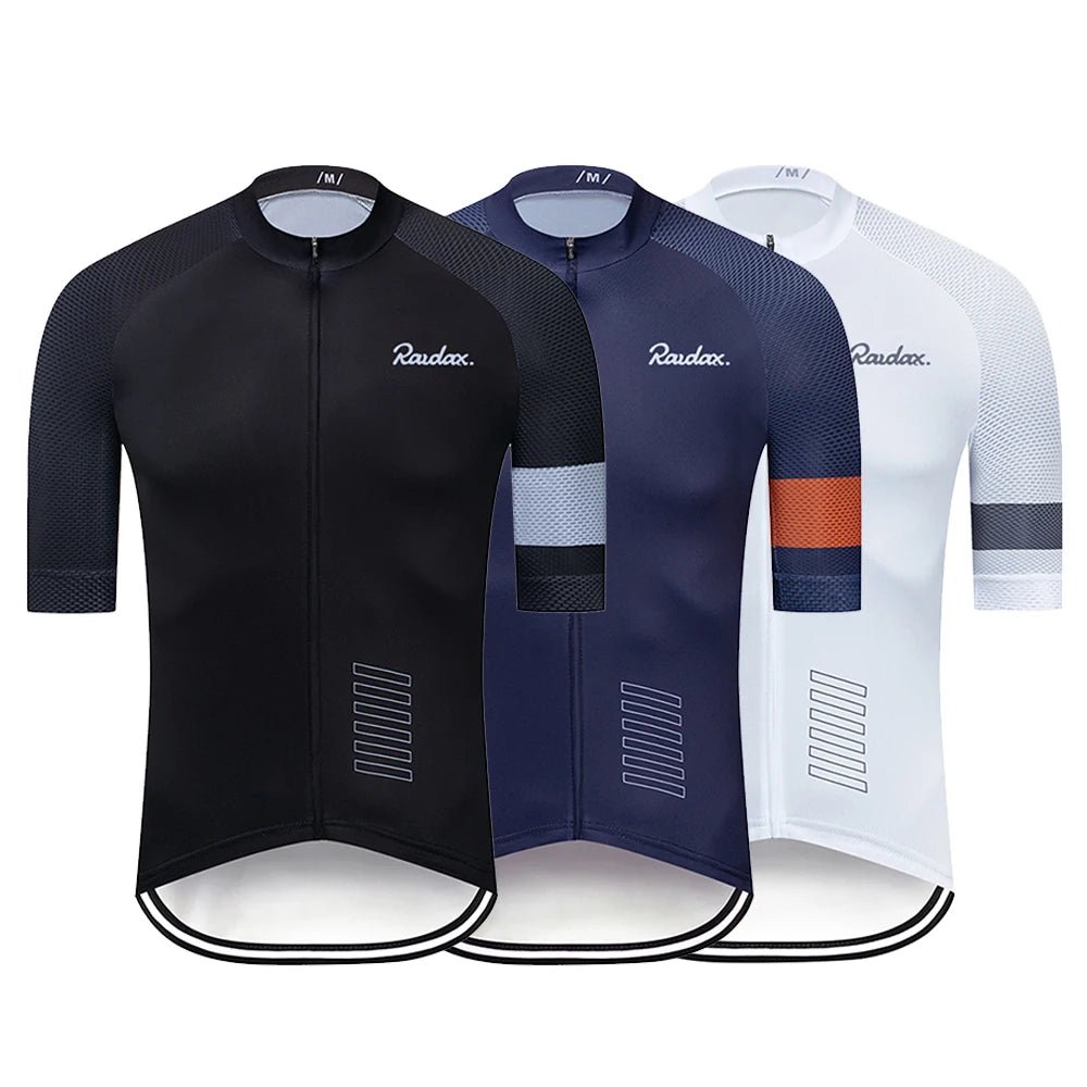 Men Cycling Jersey Raudax Classic Black Cycling Racing Tops Short Sleeve Cyclist Clothes Shirt Maillot Summer Bicycle Bike Wear - flohmarkt-deutschland.shop
