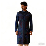 Men Muslim Simple Casual Shirt Ethnic Printing Style Long Sleeve Shirt Stand Collar Islam Homme Muslimische Kleider Herren - flohmarkt-deutschland.shop