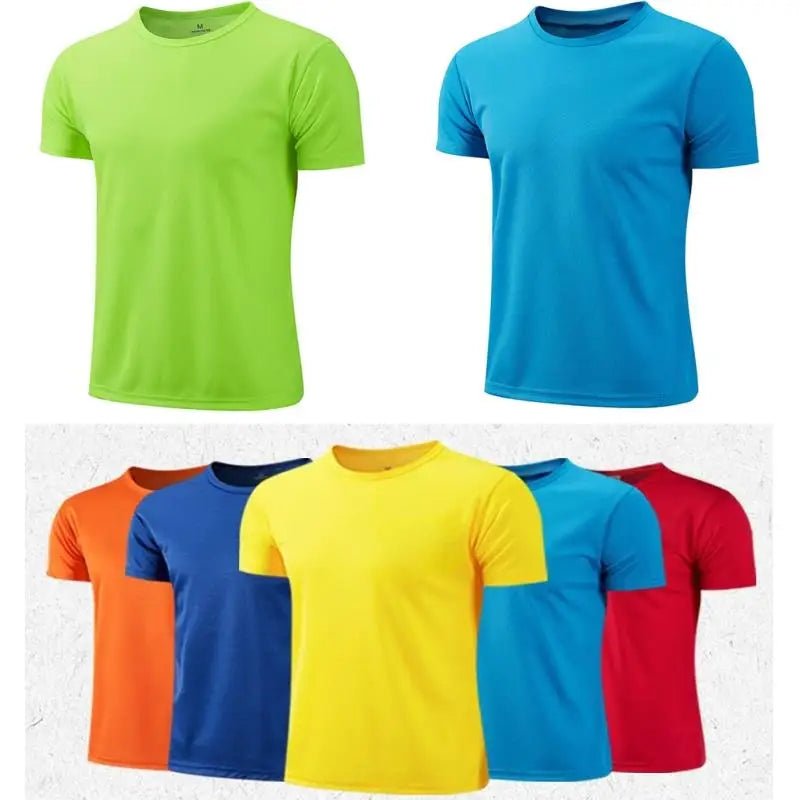 Men Women Quick Dry Short Sleeve Sport T Shirt Gym Jerseys Fitness Shirt Trainer Running T-Shirt Teenager Breathable Sportswears - flohmarkt-deutschland.shop