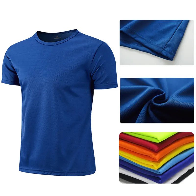 Men Women Quick Dry Short Sleeve Sport T Shirt Gym Jerseys Fitness Shirt Trainer Running T-Shirt Teenager Breathable Sportswears - flohmarkt-deutschland.shop