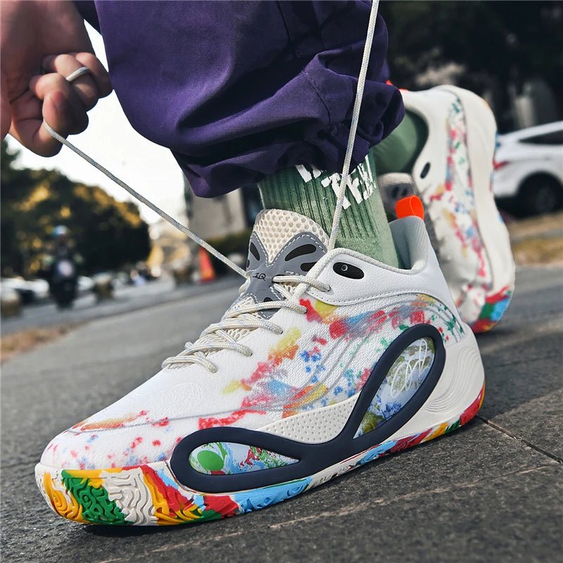 Men's Basketball Shoes Breathable Cushioning Non-Slip Wearable Runing Shoes Gym Training Athletic Basketball Sneakers for Women - flohmarkt-deutschland.shop