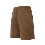 Men's Corduroy Jogger Shorts Casual Sports Shorts Loose Elastic Waist Drawstring Breathable Gym Fitness Running Athletic Shorts - flohmarkt-deutschland.shop