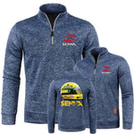 Mens Pullover Sportswear Ayrton Senna Drive Men 2Pcs Sets Hoodies Pants Sweatshirts Half Zipper Soft Fleece Turtleneck Sweater - flohmarkt-deutschland.shop