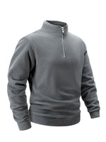 Men's Quarter Zip Sweatshirt Polar Fleece Mock Neck Thick Thermal Black Sweatshirt Winter Warm Pullover Sweater S-3XL - flohmarkt-deutschland.shop