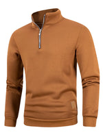 Men's Quarter Zip Up Long SleeveSlim Fit Lightweight Mock Neck Pullover Casual Sweaters Half Turtleneck Cozy Outdoor Streetwear - flohmarkt-deutschland.shop