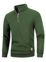 Men's Quarter Zip Up Long SleeveSlim Fit Lightweight Mock Neck Pullover Casual Sweaters Half Turtleneck Cozy Outdoor Streetwear - flohmarkt-deutschland.shop