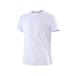 Men's Quick Dry Short Sleeve Gym Running Moisture Wicking Round Neck T-Shirt Training Exercise Gym Sport Shirt Tops Lightweight - flohmarkt-deutschland.shop