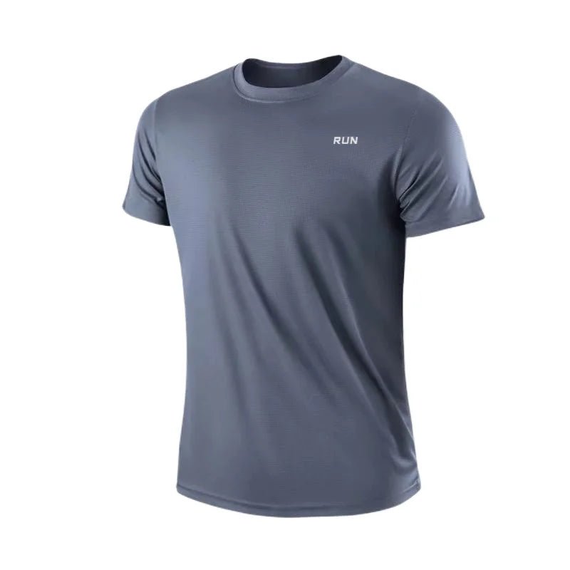 Men's Quick Dry Short Sleeve Gym Running Moisture Wicking Round Neck T-Shirt Training Exercise Gym Sport Shirt Tops Lightweight - flohmarkt-deutschland.shop