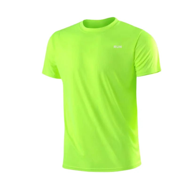 Men's Quick Dry Short Sleeve Gym Running Moisture Wicking Round Neck T-Shirt Training Exercise Gym Sport Shirt Tops Lightweight - flohmarkt-deutschland.shop