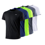 Men's Quick Dry Short Sleeve Gym Running Moisture Wicking Round Neck T-Shirt Training Exercise Gym Sport Shirt Tops Lightweight - flohmarkt-deutschland.shop