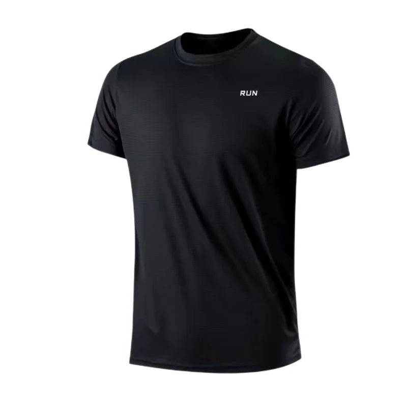 Men's Quick Dry Short Sleeve Gym Running Moisture Wicking Round Neck T-Shirt Training Exercise Gym Sport Shirt Tops Lightweight - flohmarkt-deutschland.shop