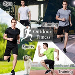 Men's Quick Dry Short Sleeve Gym Running Moisture Wicking Round Neck T-Shirt Training Exercise Gym Sport Shirt Tops Lightweight - flohmarkt-deutschland.shop