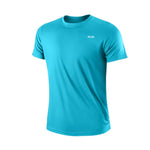 Men's Quick Dry Short Sleeve Gym Running Moisture Wicking Round Neck T-Shirt Training Exercise Gym Sport Shirt Tops Lightweight - flohmarkt-deutschland.shop