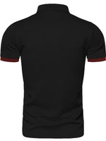 Men's Solid Color Short Sleeve T-Shirt Collar Polo Comfortable Breathable Fashion Basic Fit for Spring/Summer - flohmarkt-deutschland.shop
