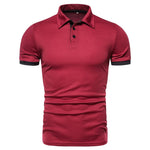 Men's Solid Color Short Sleeve T-Shirt Collar Polo Comfortable Breathable Fashion Basic Fit for Spring/Summer - flohmarkt-deutschland.shop