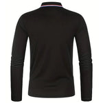 Men's Spring and Autumn Casual Breathable Comfortable Polo Shirt Hot Selling Fashion Men's Business Long Sleeve T-Shirt - flohmarkt-deutschland.shop