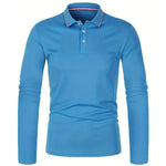 Men's Spring and Autumn Casual Breathable Comfortable Polo Shirt Hot Selling Fashion Men's Business Long Sleeve T-Shirt - flohmarkt-deutschland.shop