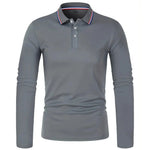 Men's Spring and Autumn Casual Breathable Comfortable Polo Shirt Hot Selling Fashion Men's Business Long Sleeve T-Shirt - flohmarkt-deutschland.shop