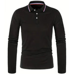 Men's Spring and Autumn Casual Breathable Comfortable Polo Shirt Hot Selling Fashion Men's Business Long Sleeve T-Shirt - flohmarkt-deutschland.shop