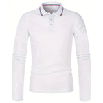 Men's Spring and Autumn Casual Breathable Comfortable Polo Shirt Hot Selling Fashion Men's Business Long Sleeve T-Shirt - flohmarkt-deutschland.shop