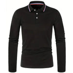 Men's Spring and Autumn Casual Breathable Comfortable Polo Shirt Hot Selling Fashion Men's Business Long Sleeve T-Shirt - flohmarkt-deutschland.shop