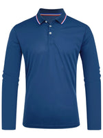 Men's Spring and Autumn Casual Breathable Comfortable Polo Shirt Hot Selling Fashion Men's Business Long Sleeve T-Shirt - flohmarkt-deutschland.shop