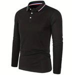 Men's Spring and Autumn Casual Breathable Comfortable Polo Shirt Hot Selling Fashion Men's Business Long Sleeve T-Shirt - flohmarkt-deutschland.shop