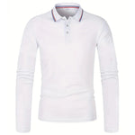 Men's Spring and Autumn Casual Breathable Comfortable Polo Shirt Hot Selling Fashion Men's Business Long Sleeve T-Shirt - flohmarkt-deutschland.shop