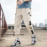 Mens Summer Army Green Loose Pant Joggers Pants Men Cargo Pants Hip Hop Casual Pockets Sweatpants Male Fashion Trousers - flohmarkt-deutschland.shop