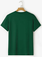 Men's Summer Loose Size 100% Cotton Freedom Graphi Print Casual Slim Fit Round Neck Short Sleeve T-shirt Top - flohmarkt-deutschland.shop
